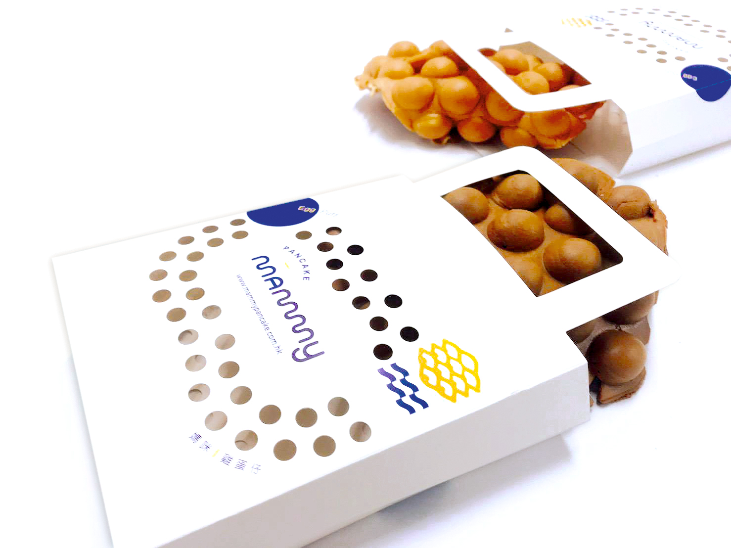 媽咪雞蛋仔開孔手提外袋盒